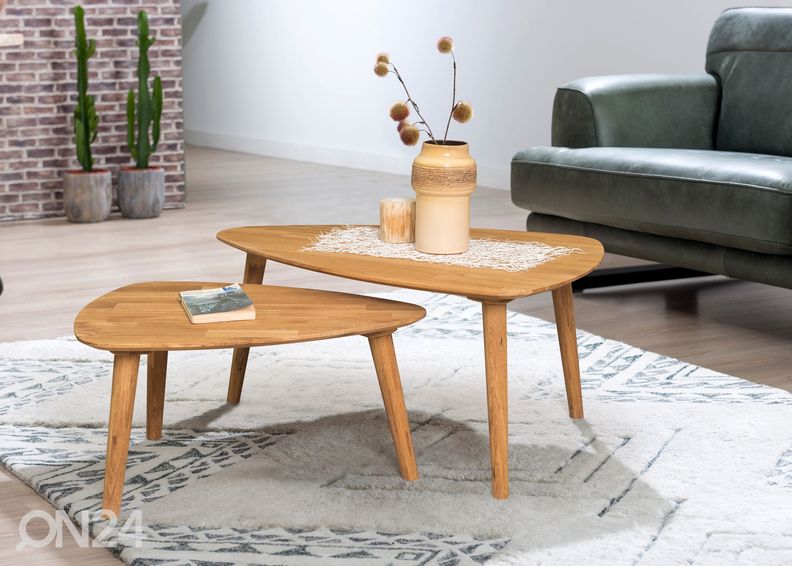 Tammi sohvapöytä Scan 70x50 cm kuvasuurennos