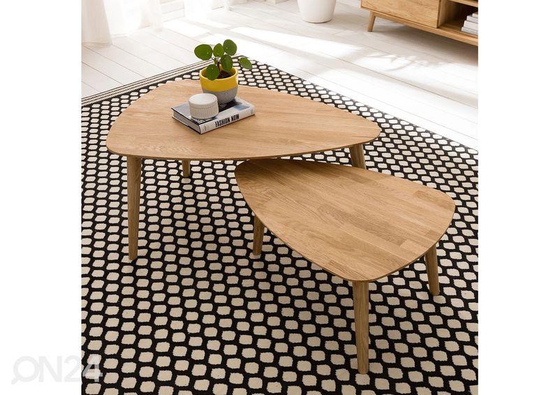 Tammi sohvapöytä Scan 70x50 cm kuvasuurennos