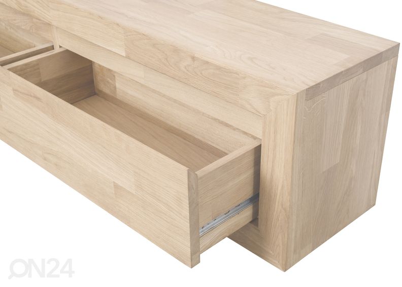 Tammi TV-taso / seinäkaappi Delf, valkoinen öljy kuvasuurennos