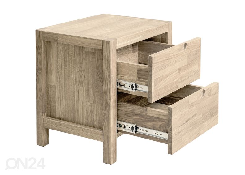 Tammi yöpöytä Horte, valkoinen öljy kuvasuurennos