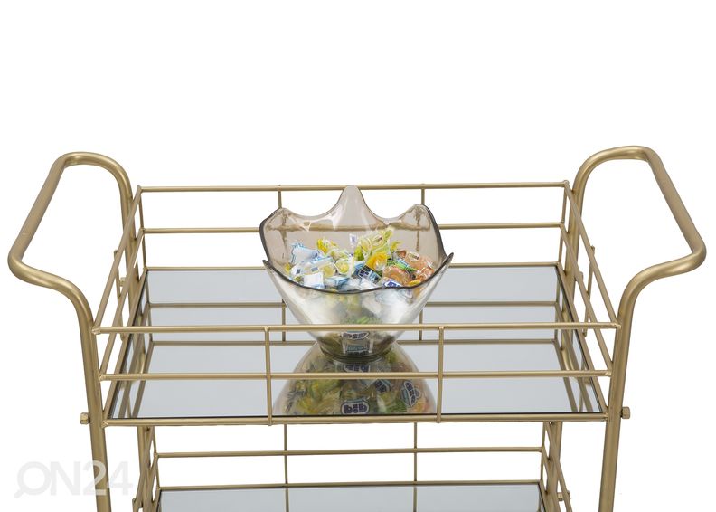 Tarjoiluvaunu Glam, kullanvärinen kuvasuurennos