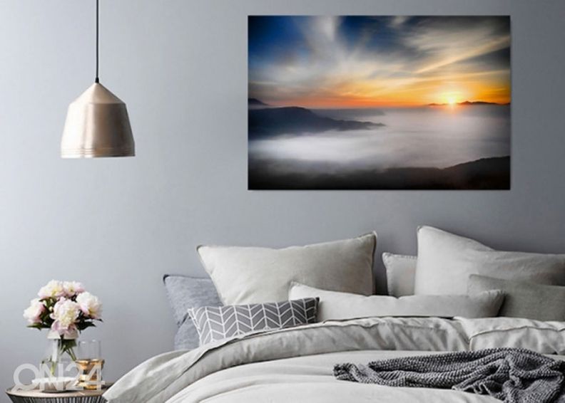 Taulu Valley covered with clouds 40x50 cm kuvasuurennos