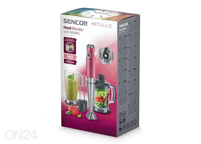 Tehosekoitinsetti Sencor Metallic kuvasuurennos