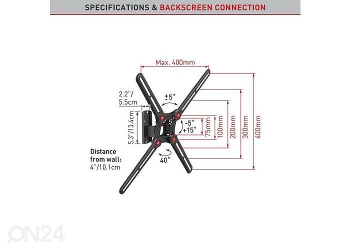 Television seinäteline Barkan BM320 13"- 65" kuvasuurennos