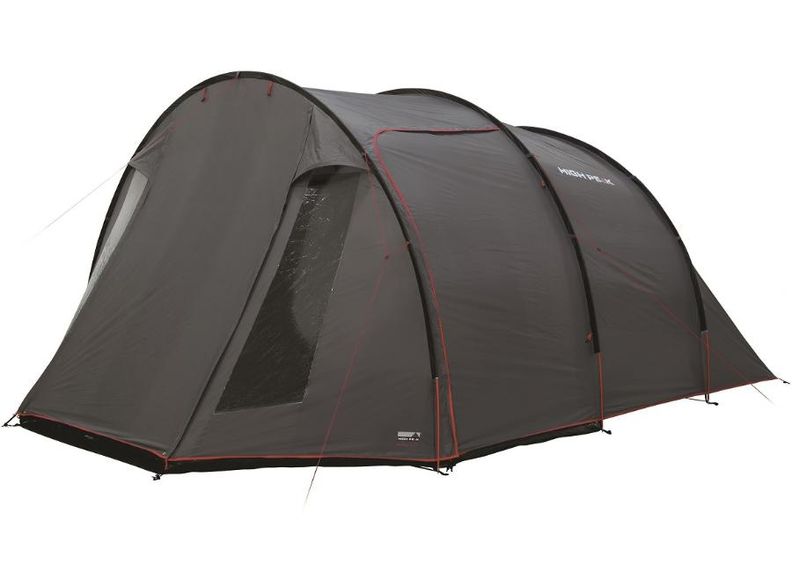 Teltta Anconan 5 tummanharmaa / punainen High Peak kuvasuurennos