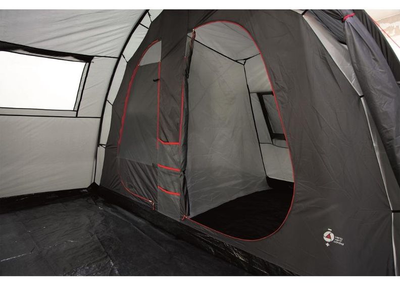 Teltta Anconan 5 tummanharmaa / punainen High Peak kuvasuurennos