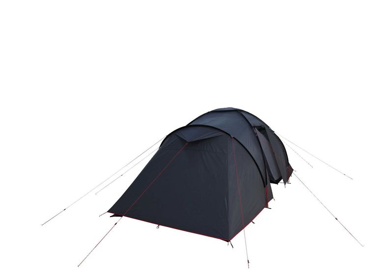 Teltta Como 4 tummanharmaa / punainen High Peak kuvasuurennos