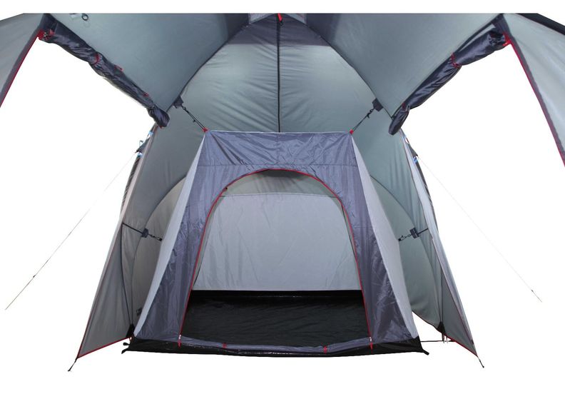 Teltta Como 4 tummanharmaa / punainen High Peak kuvasuurennos