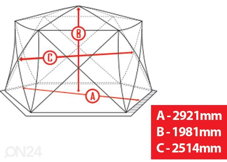 Teltta Igloo LuxuryXL kuvasuurennos