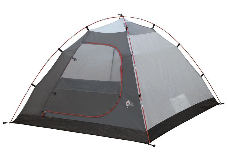 Teltta Kira 5 tummanharmaa / punainen High Peak kuvasuurennos