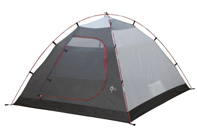 Teltta Kira 5 tummanharmaa / punainen High Peak kuvasuurennos
