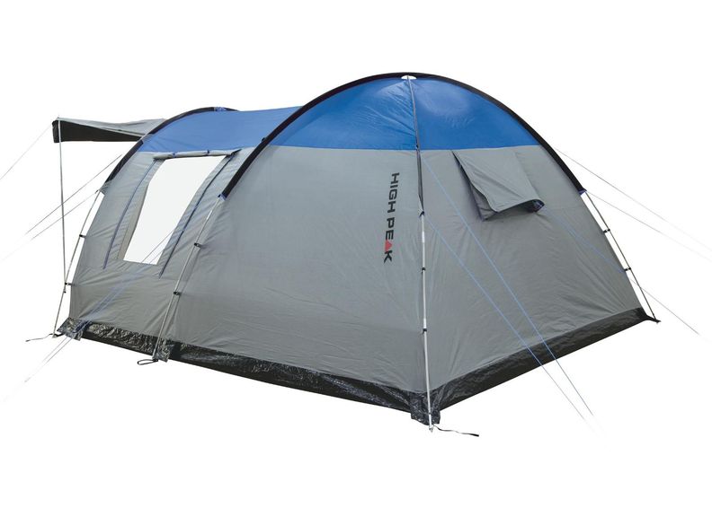 Teltta Santiago 5 harmaa / sininen High Peak kuvasuurennos