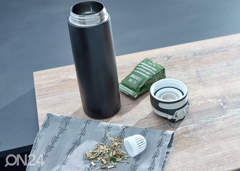 Termosmuki Flip 600 ml musta kuvasuurennos