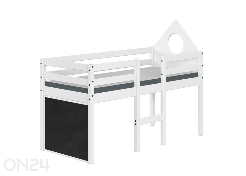 Thuka puolikorkea lastensänky Alfred 70x160 cm + lisävarusteet kuvasuurennos