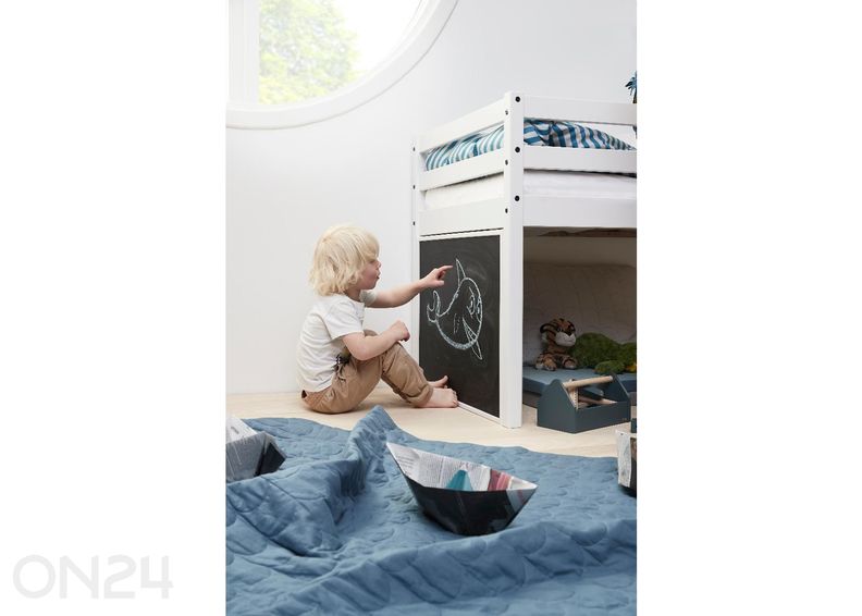 Thuka puolikorkea lastensänky Alfred 70x160 cm + lisävarusteet kuvasuurennos