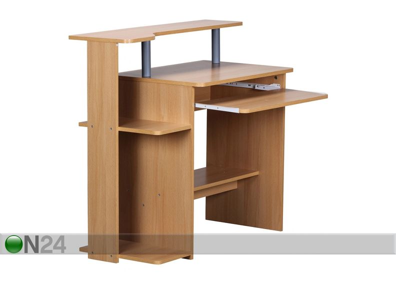 Tietokonepöytä Dennis, pyökki kuvasuurennos