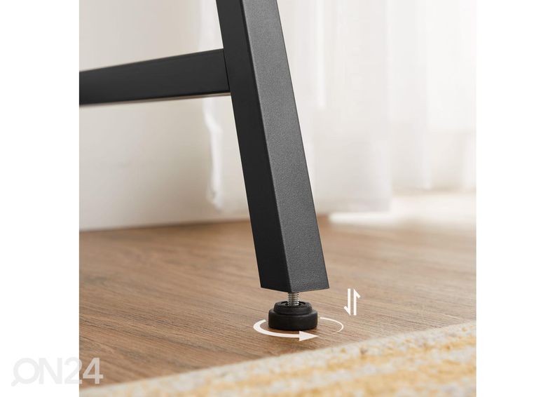 Tietokonepöytä, Sonoma tammi/musta kuvasuurennos