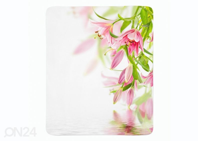 Torkkupeitto Pink Lilies 130x150 cm kuvasuurennos