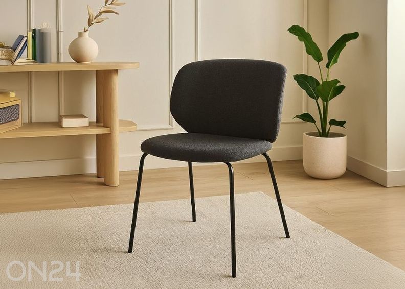 Tuoli Harrington, tummanharmaa/musta kuvasuurennos