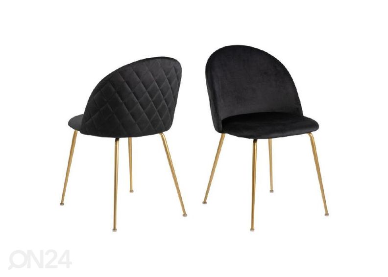 Tuoli Luise, musta/ kullanvärinen kuvasuurennos