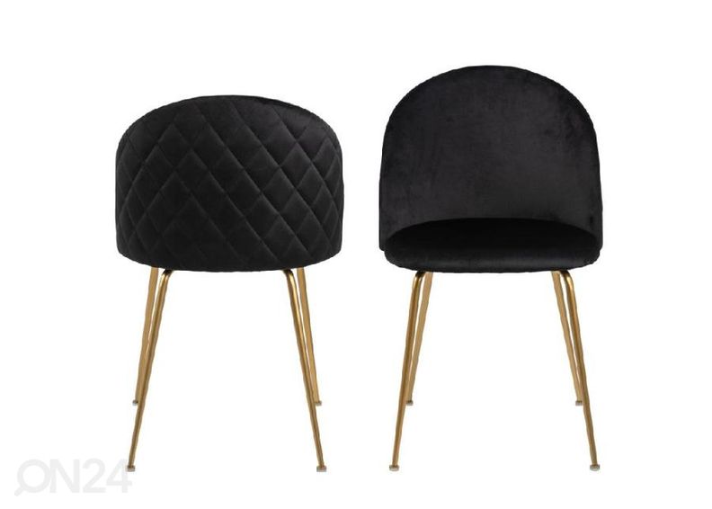 Tuoli Luise, musta/ kullanvärinen kuvasuurennos