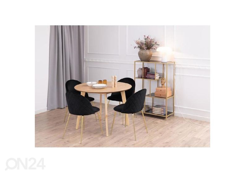 Tuoli Luise, musta/ kullanvärinen kuvasuurennos