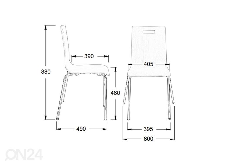 Tuolit 4 kpl kuvasuurennos