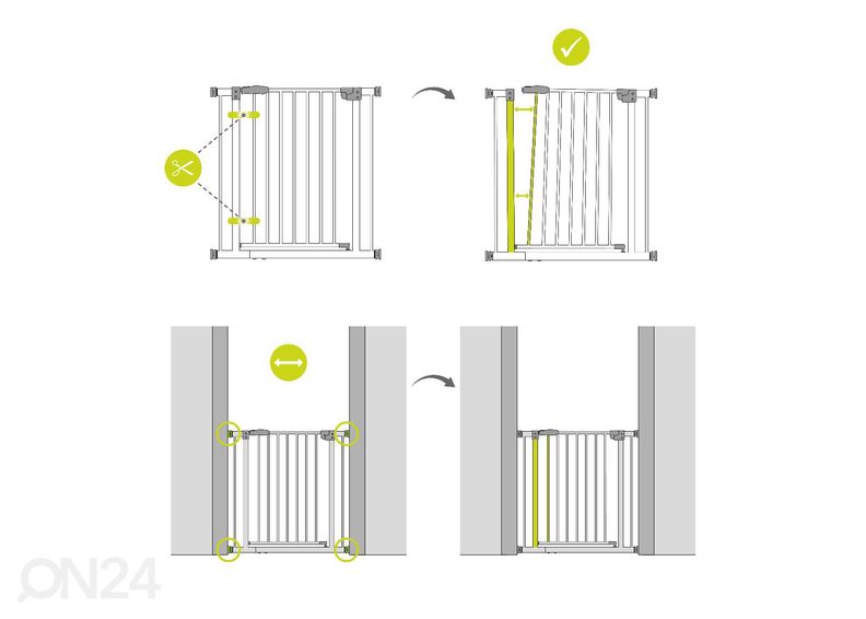 Turvaportti 75-80 cm Hauck Essential Stop N Safe 2 kuvasuurennos