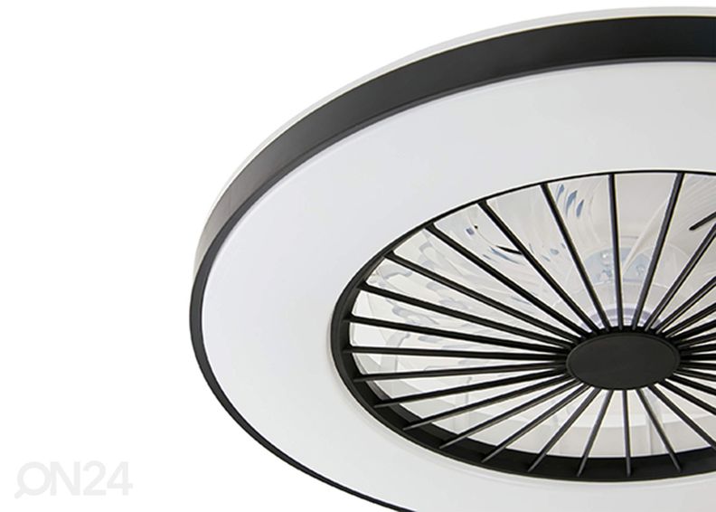 Tuuletinvalaisin Panama Led, musta kuvasuurennos