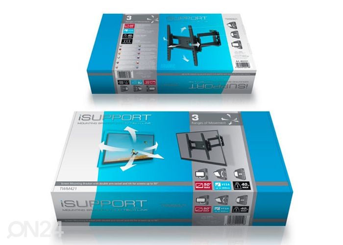 TV -seinäkiinnitys 50" asti kuvasuurennos