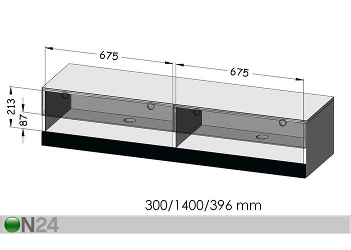 TV-taso 140 cm kuvasuurennos