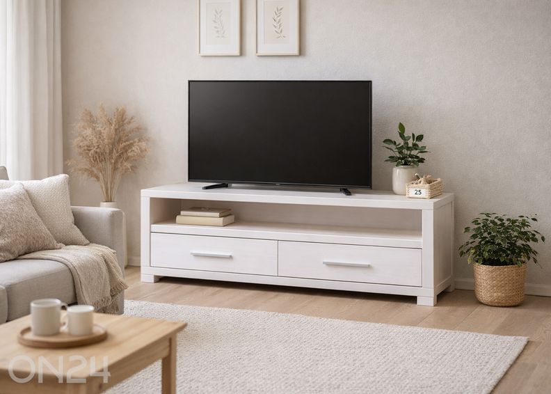 TV-taso 160 cm, mänty kuvasuurennos