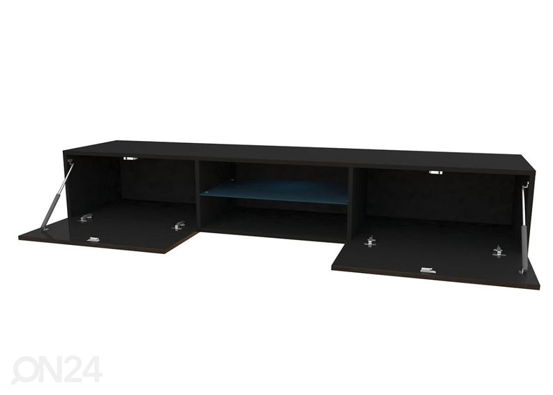 TV-taso 180 cm lasi + LED-valaistus kuvasuurennos