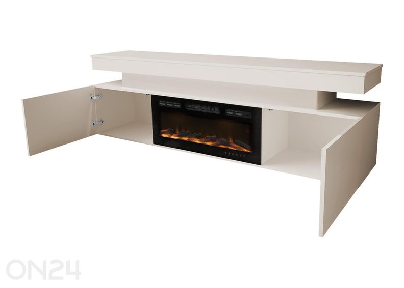 TV-taso Glossa 190 cm + sähkötakka + LED kuvasuurennos