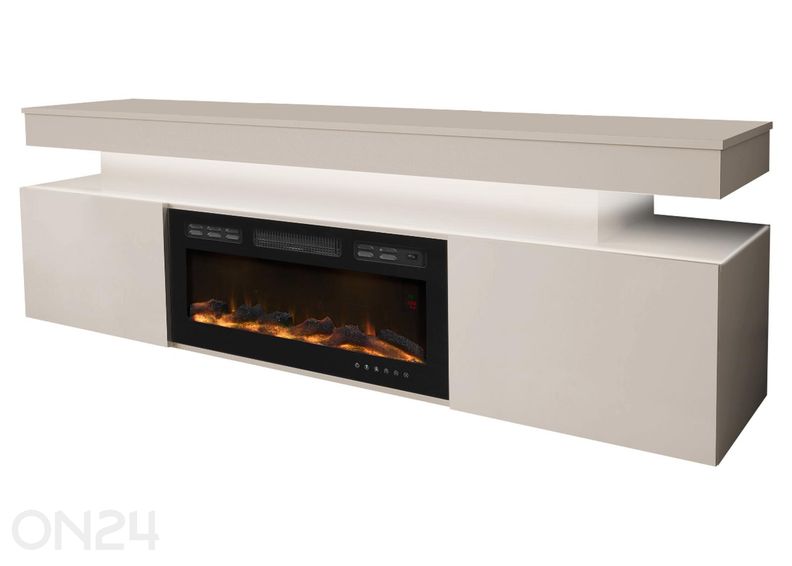 TV-taso Glossa 190 cm + sähkötakka + LED kuvasuurennos