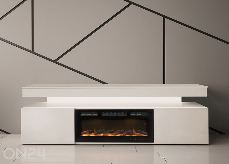 TV-taso Glossa 190 cm + sähkötakka + LED kuvasuurennos