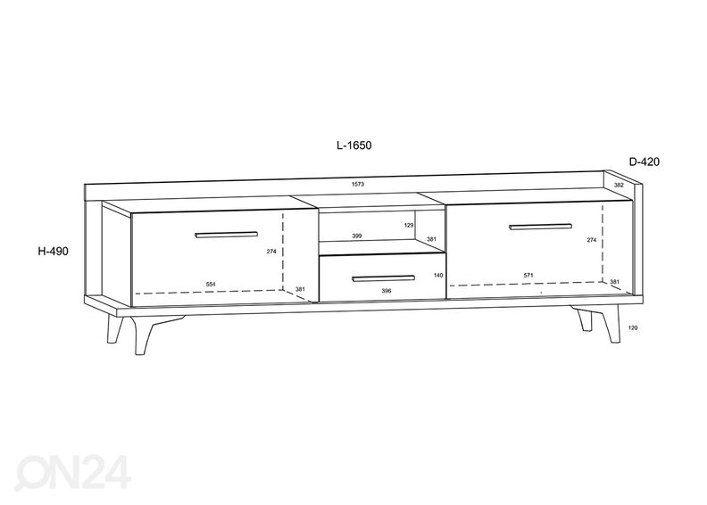 TV-taso Kinsale 165 cm kuvasuurennos