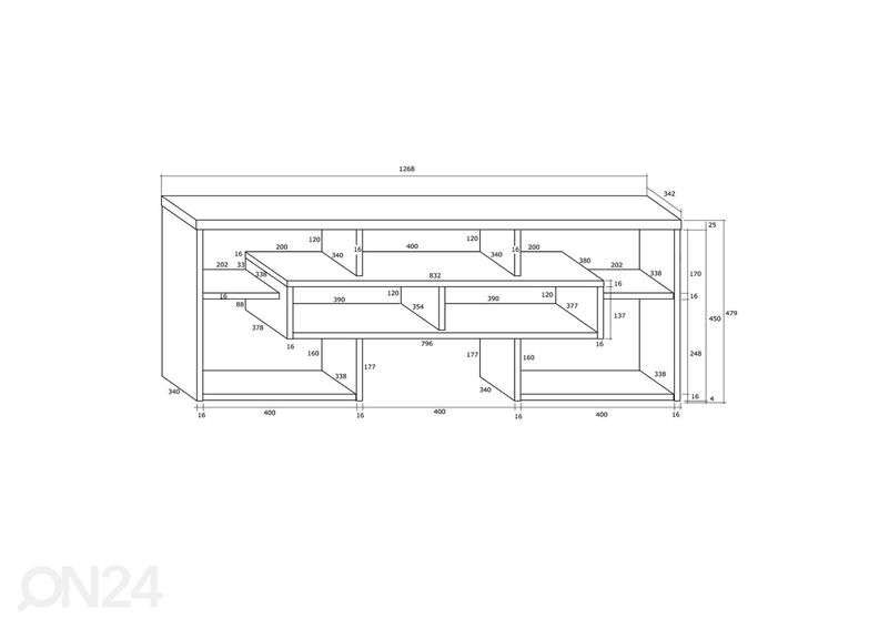 TV-taso Macroom 127 cm kuvasuurennos