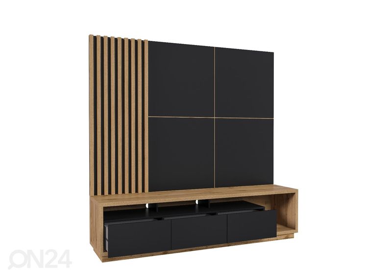 TV-taso + seinäpaneelit 2 kpl kuvasuurennos