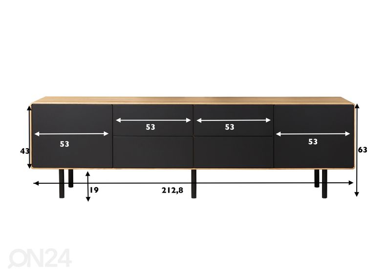 TV-taso Tokyo 213 cm kuvasuurennos