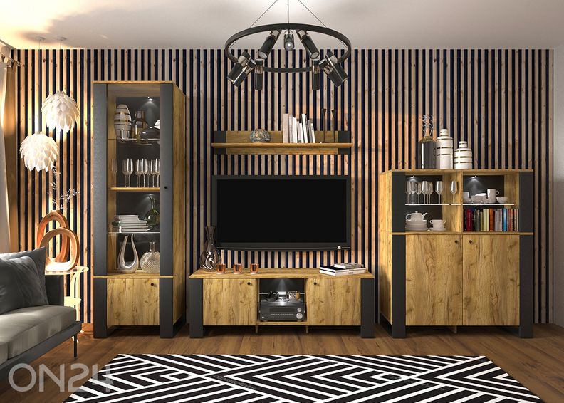 TV-taso Wood 140,2 cm kuvasuurennos