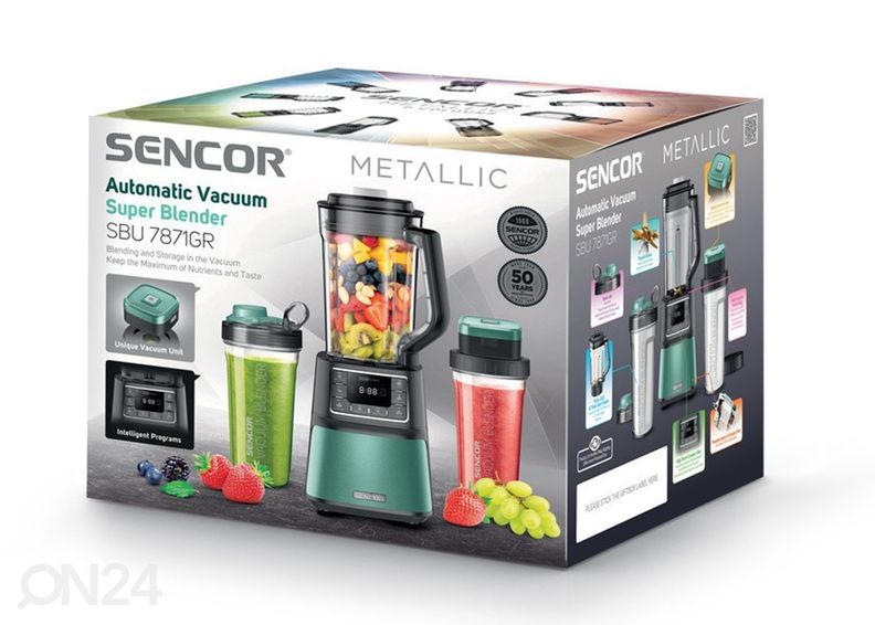 Tyhjiö tehosekoitin Sencor Metallic SBU7871GR kuvasuurennos