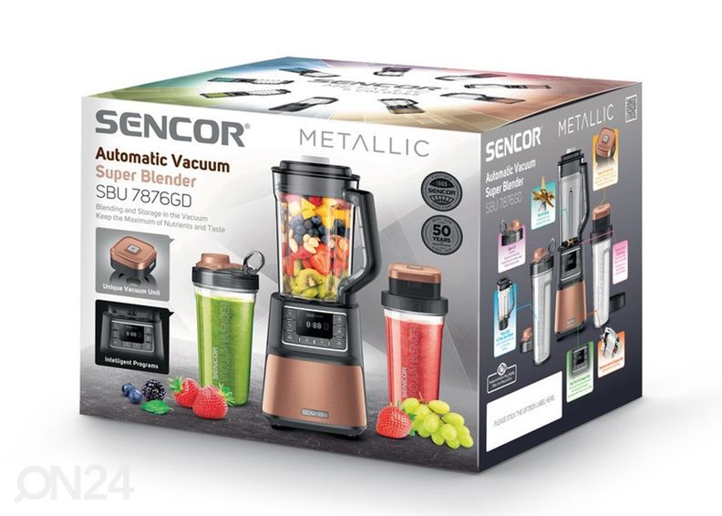 Tyhjiö tehosekoitin Sencor Metallic SBU7876GD kuvasuurennos