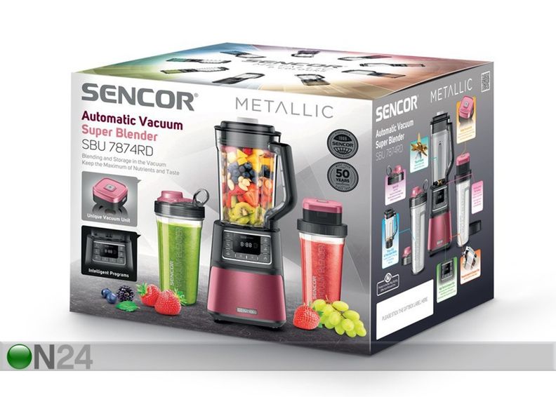 Tyhjiö tehosekoitin Sencor SBU7874RD kuvasuurennos