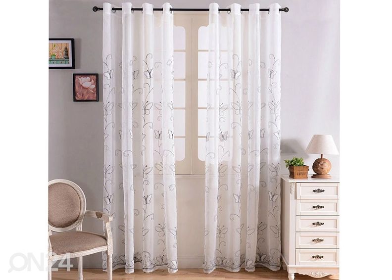 Tylliverho BUTTERFLY 150x250 cm kuvasuurennos