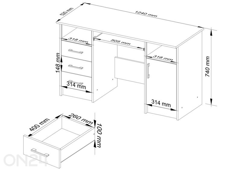 Työpöytä Braga kuvasuurennos