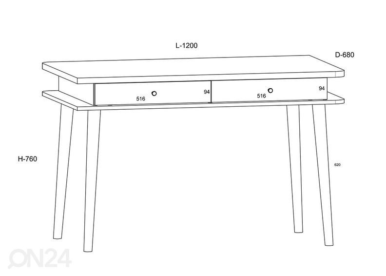 Työpöytä Glandore kuvasuurennos