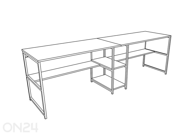 Työpöytä kahdelle kuvasuurennos