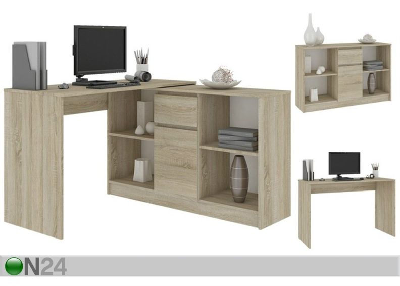 Työpöytä + lipasto kuvasuurennos