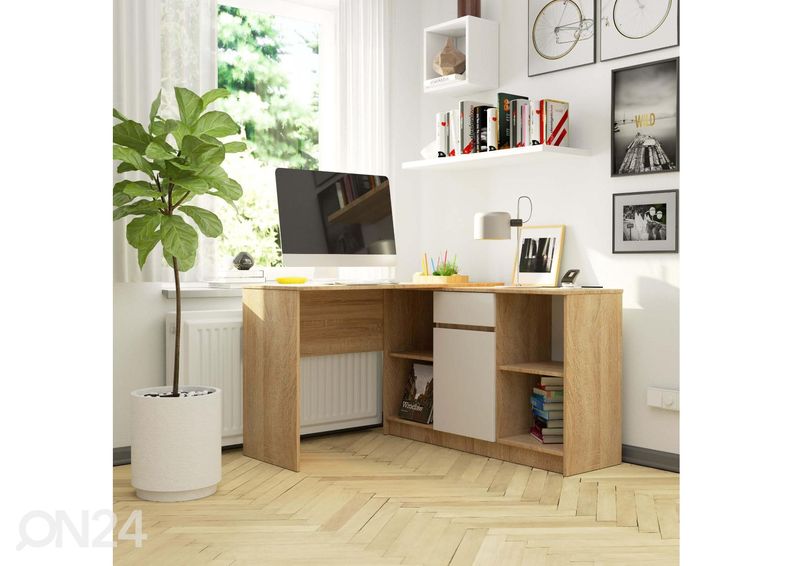 Työpöytä + lipasto kuvasuurennos